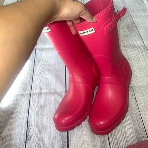 COPY - ❌soldHot pink hunter boots